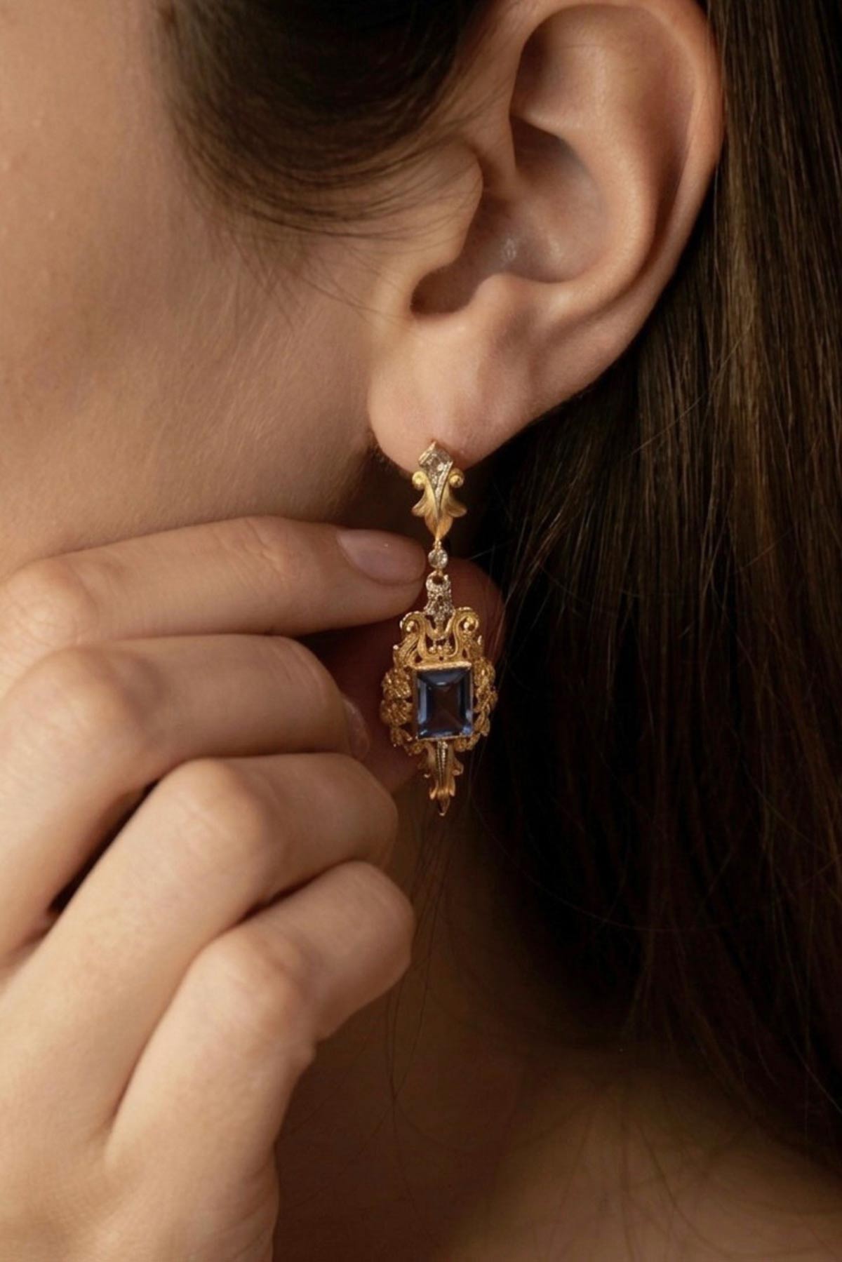 Pendientes vintage para novias