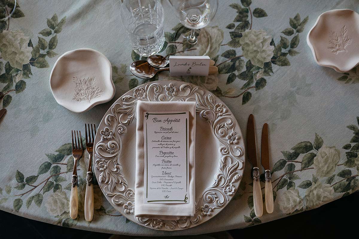 Banquete boda decoración mesas minuta