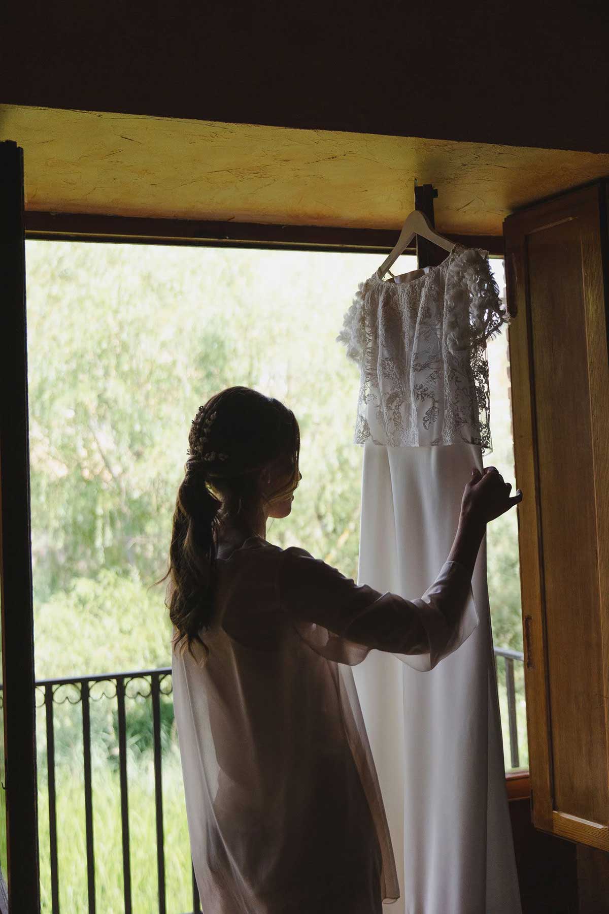 Novia preparativos en El Molino de Torquemada