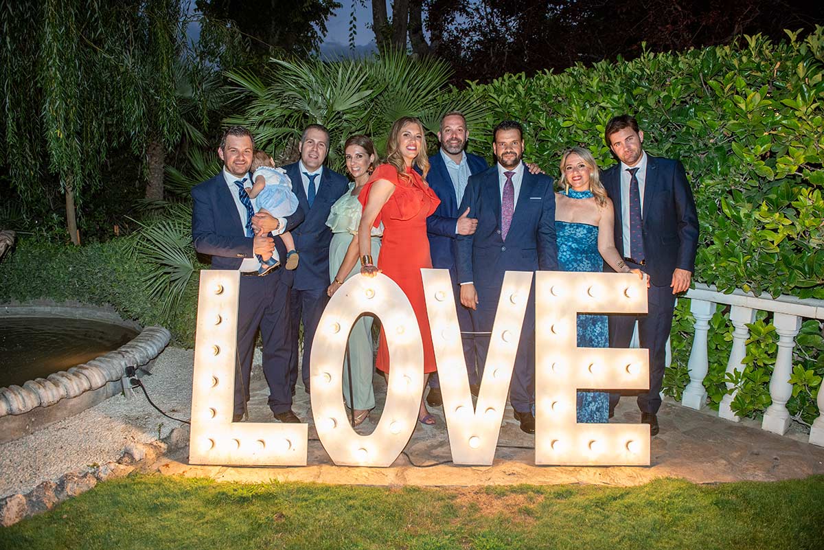 Amigos de los novios neón Love