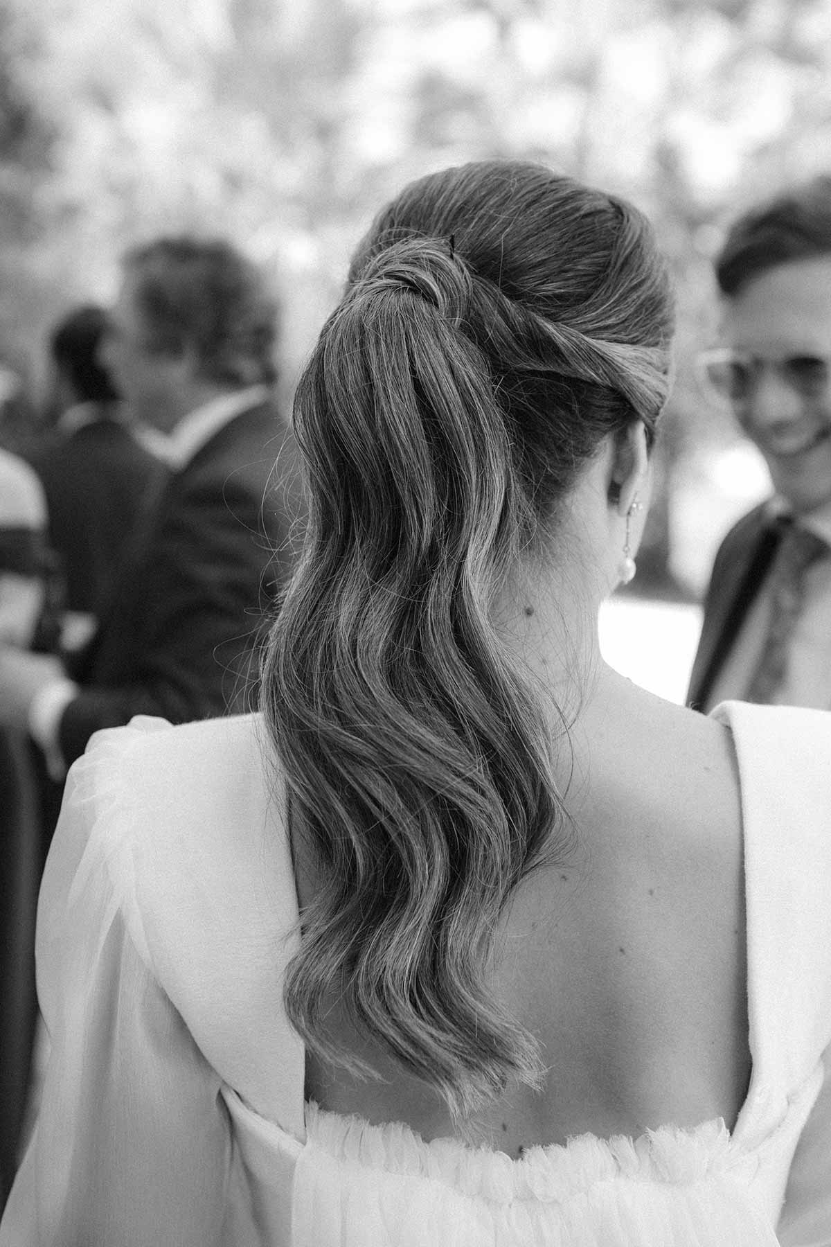 Peinado de novia ponytail