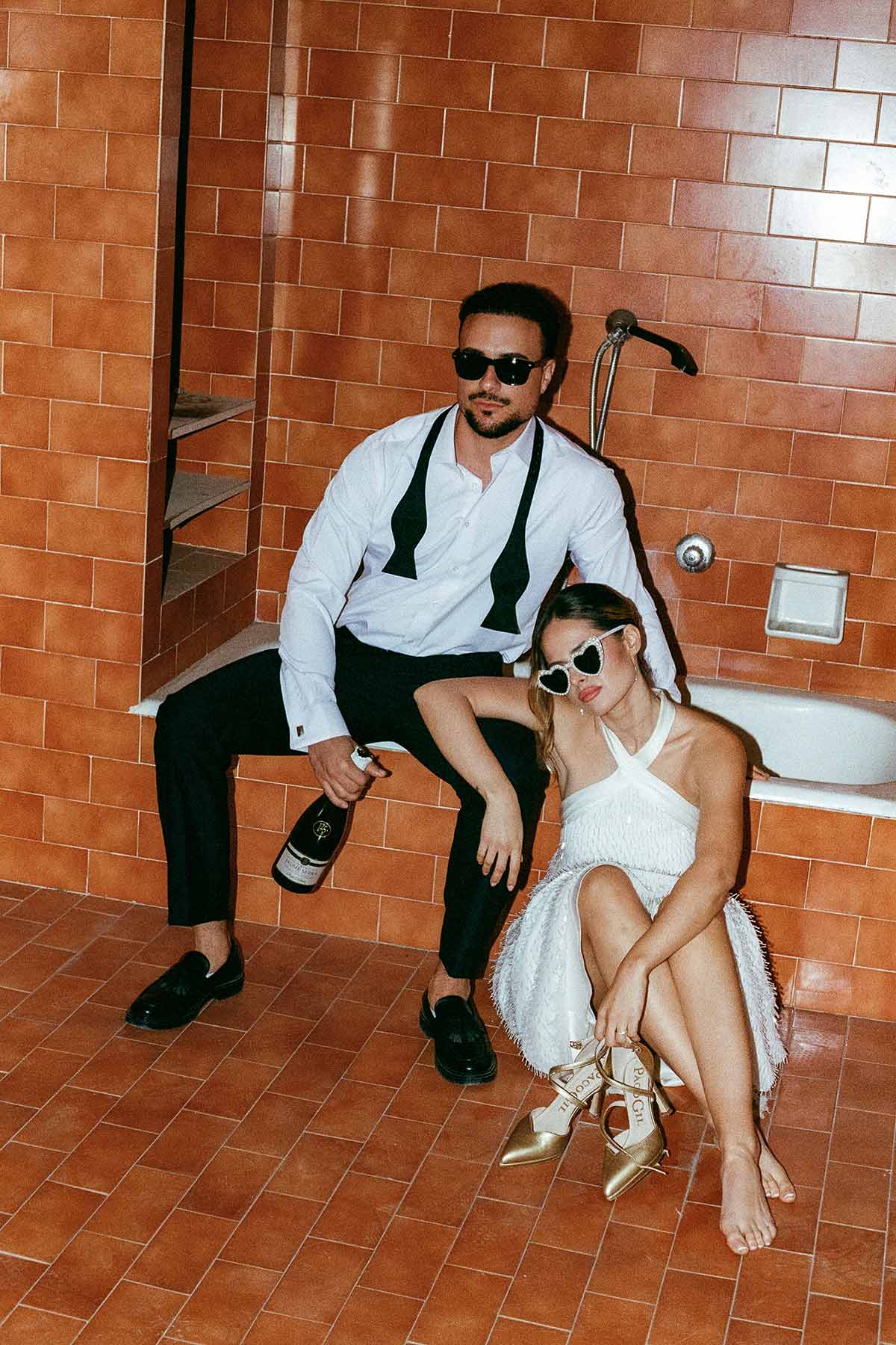 Novios después de la fiesta