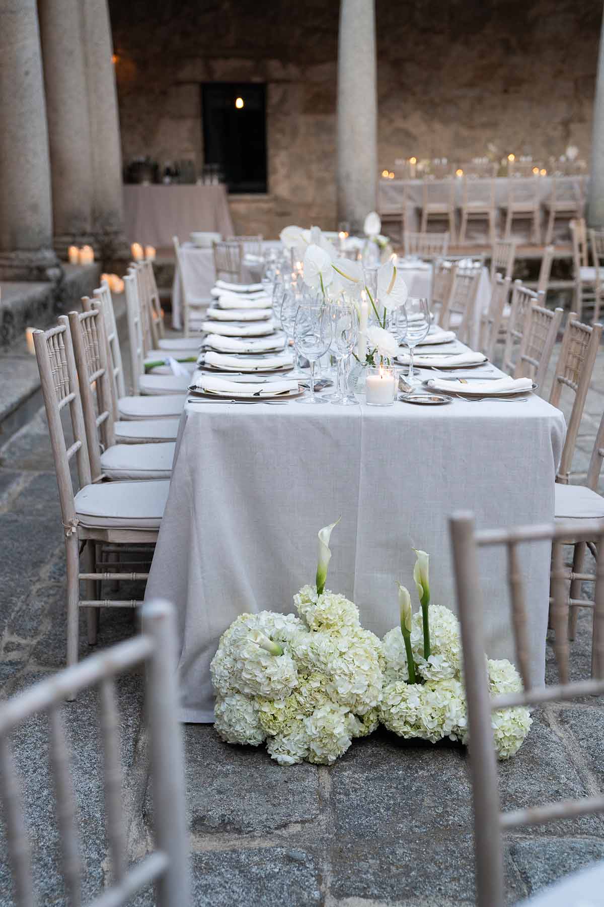 Decoración mesas banquete de boda