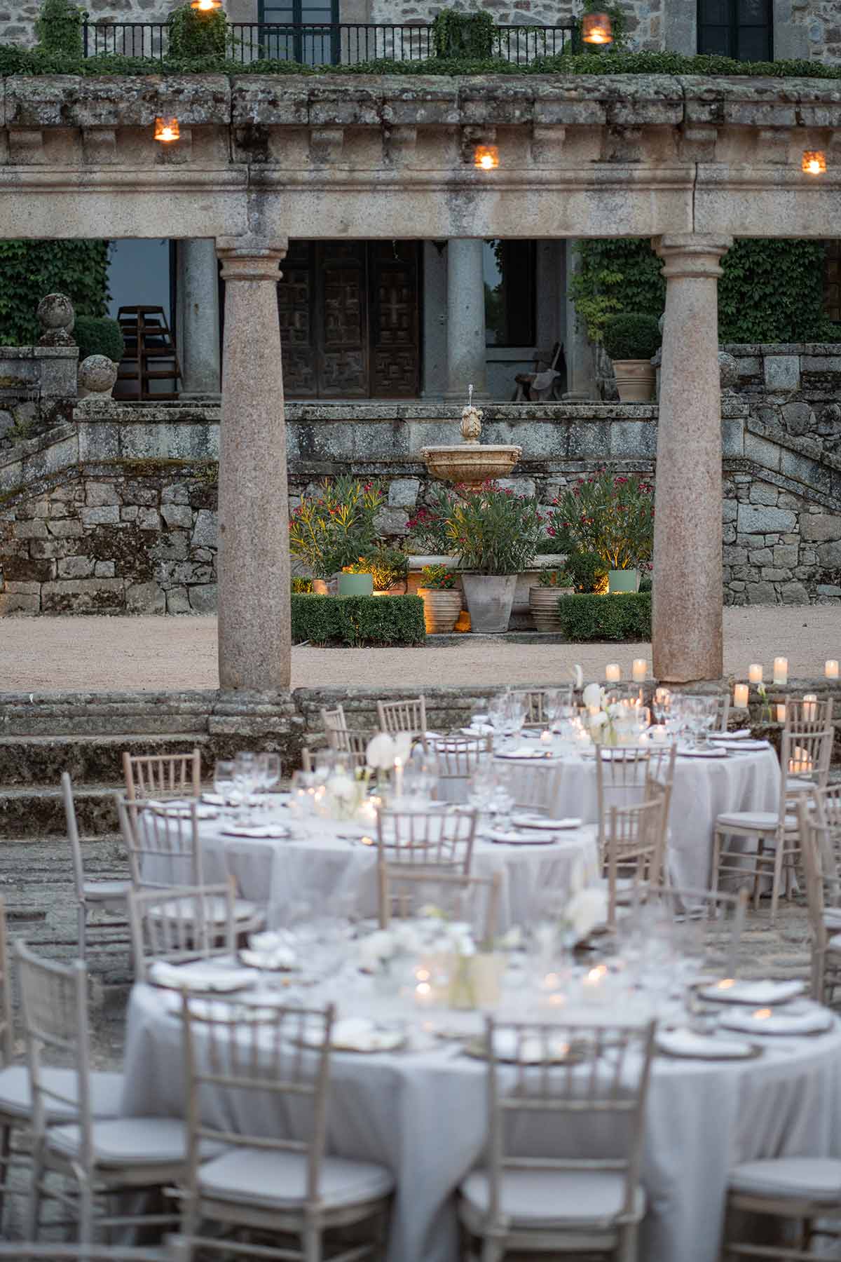 Decoración mesas banquete de boda