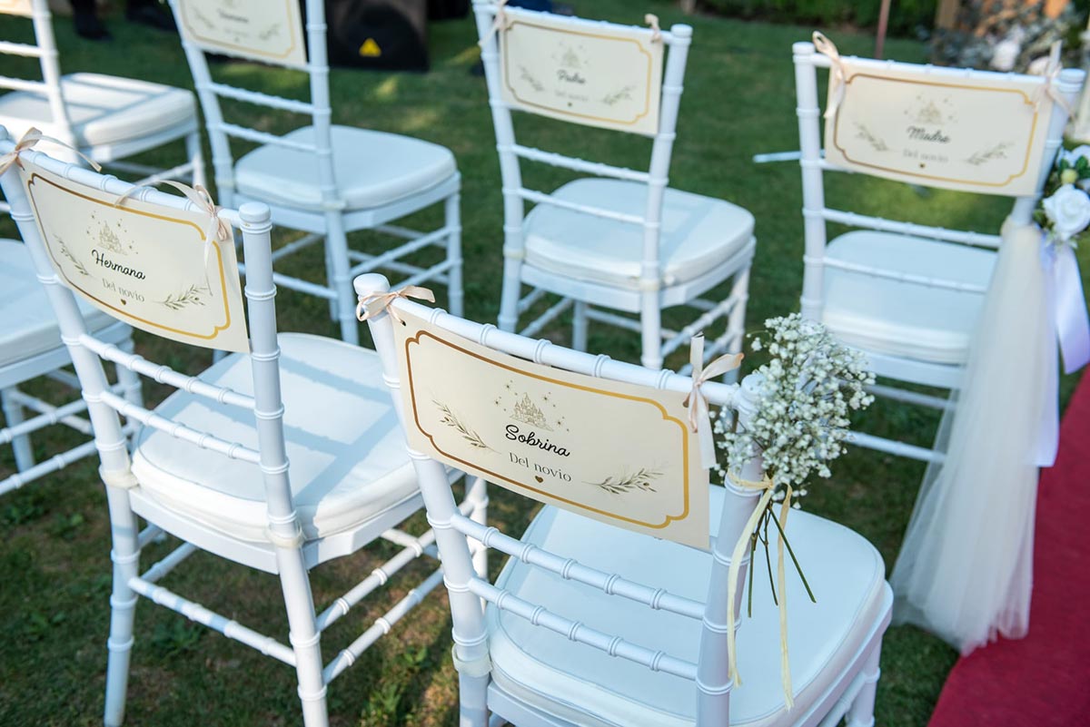 Sillas de boda