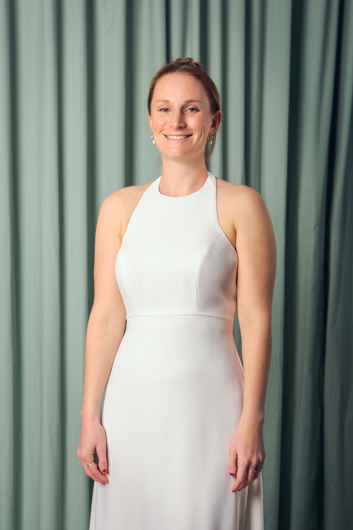 Vestido de novia escote halter Anita Singers Atelier