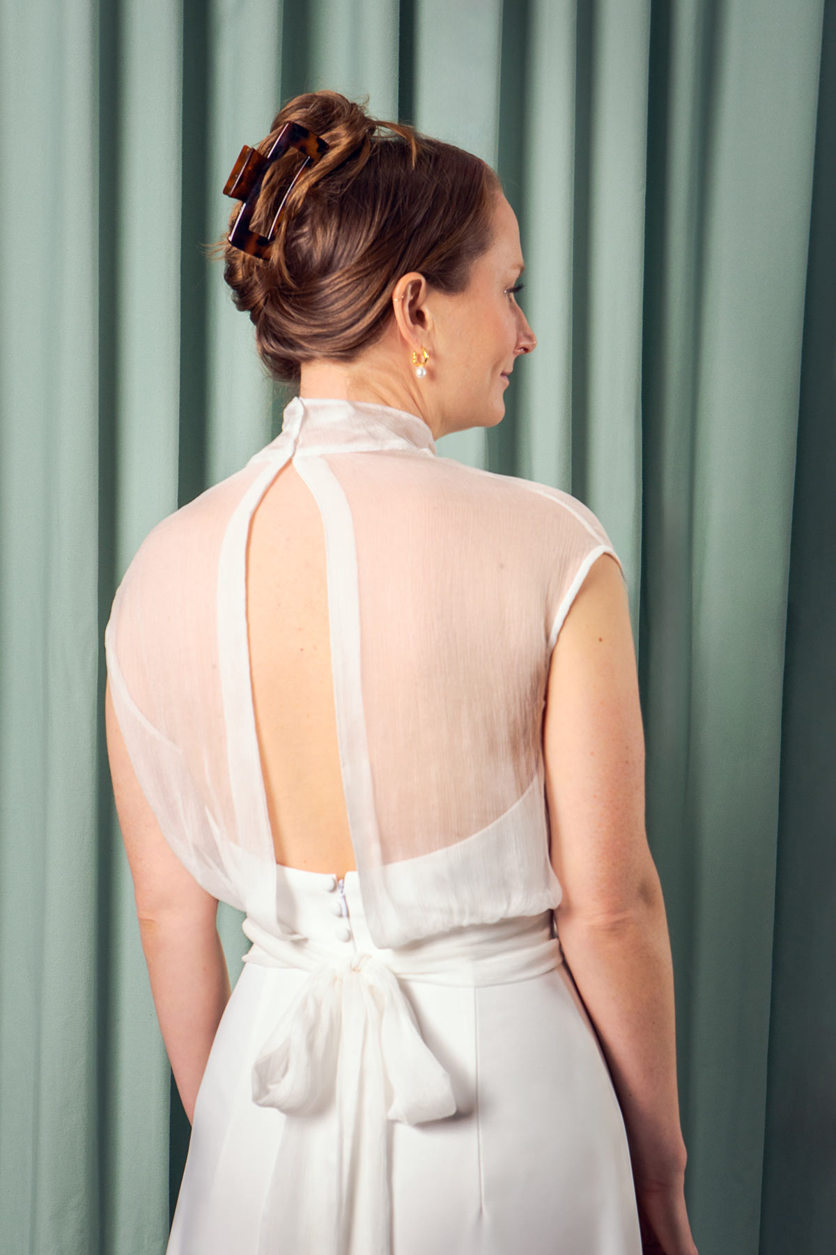 Sobrevestido de novia espalda Anita Singers