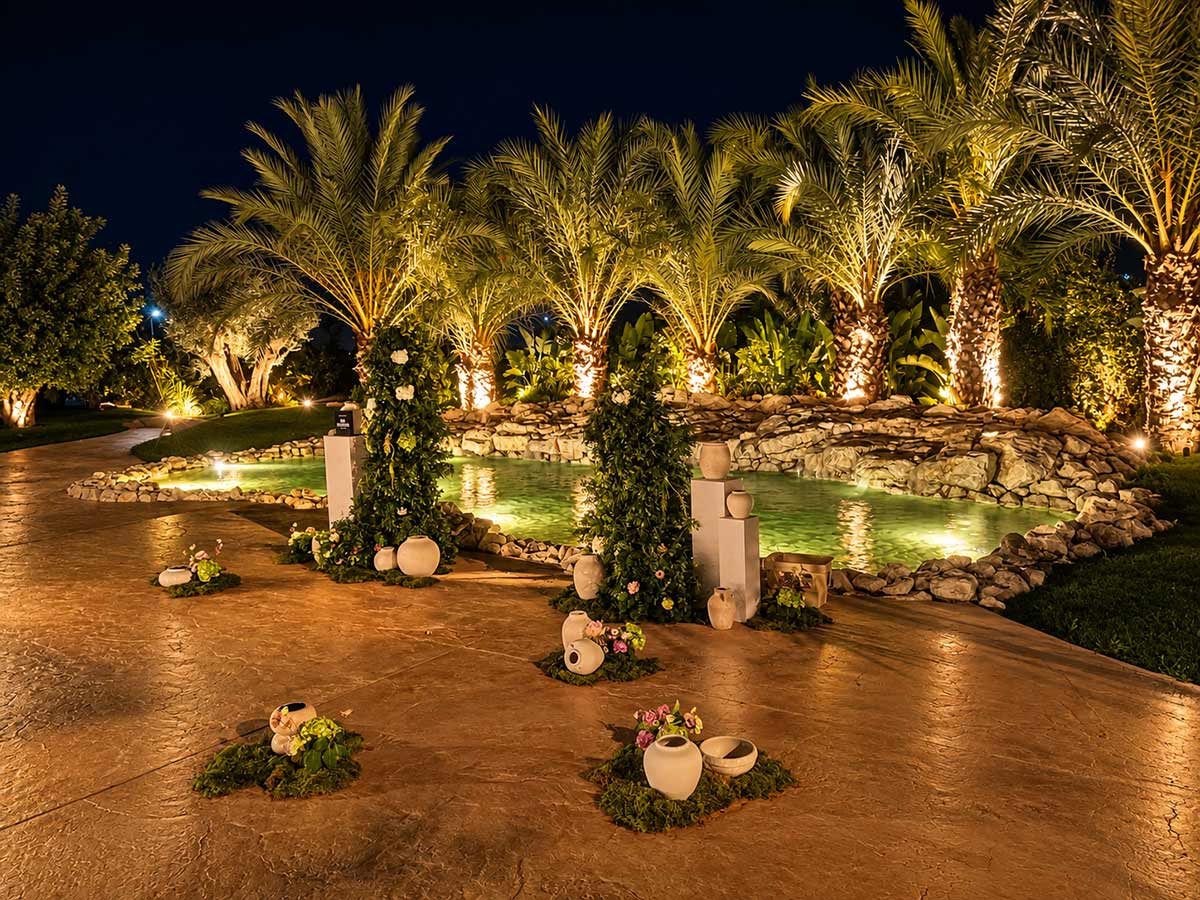 Cova Romero jardines de noche
