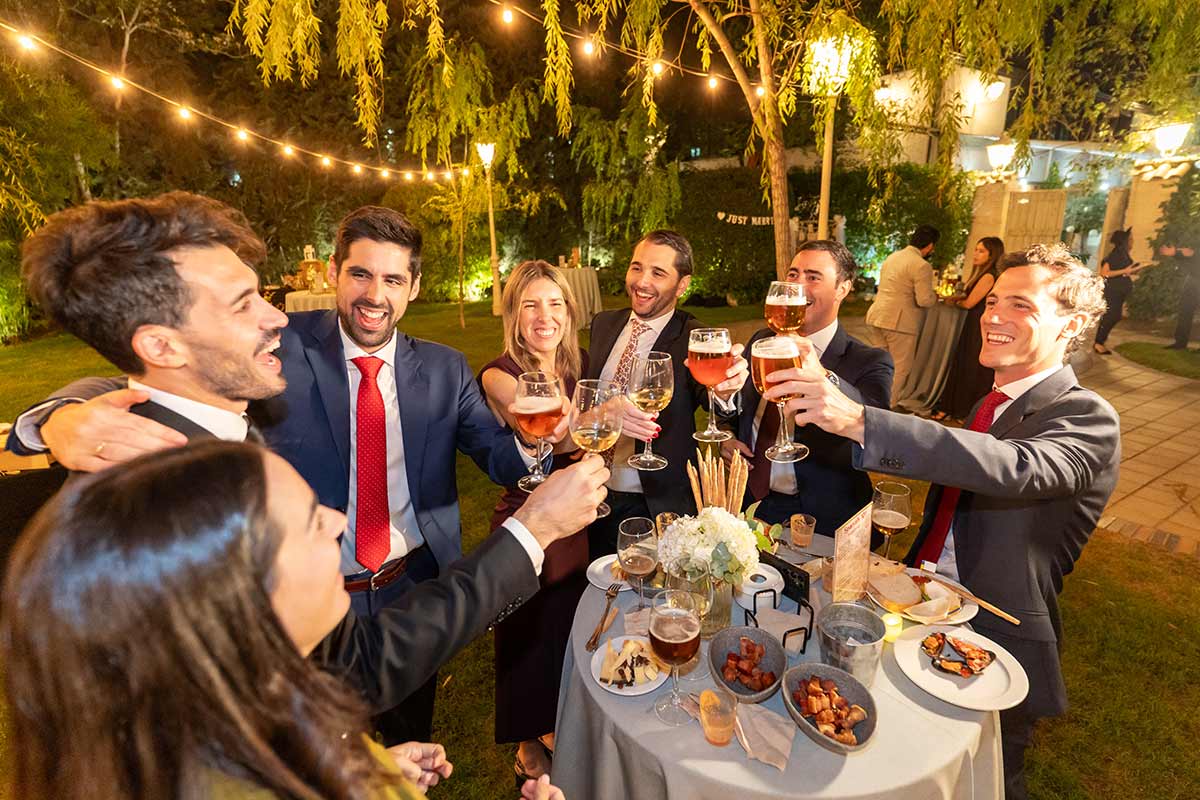 Brindis invitados de boda