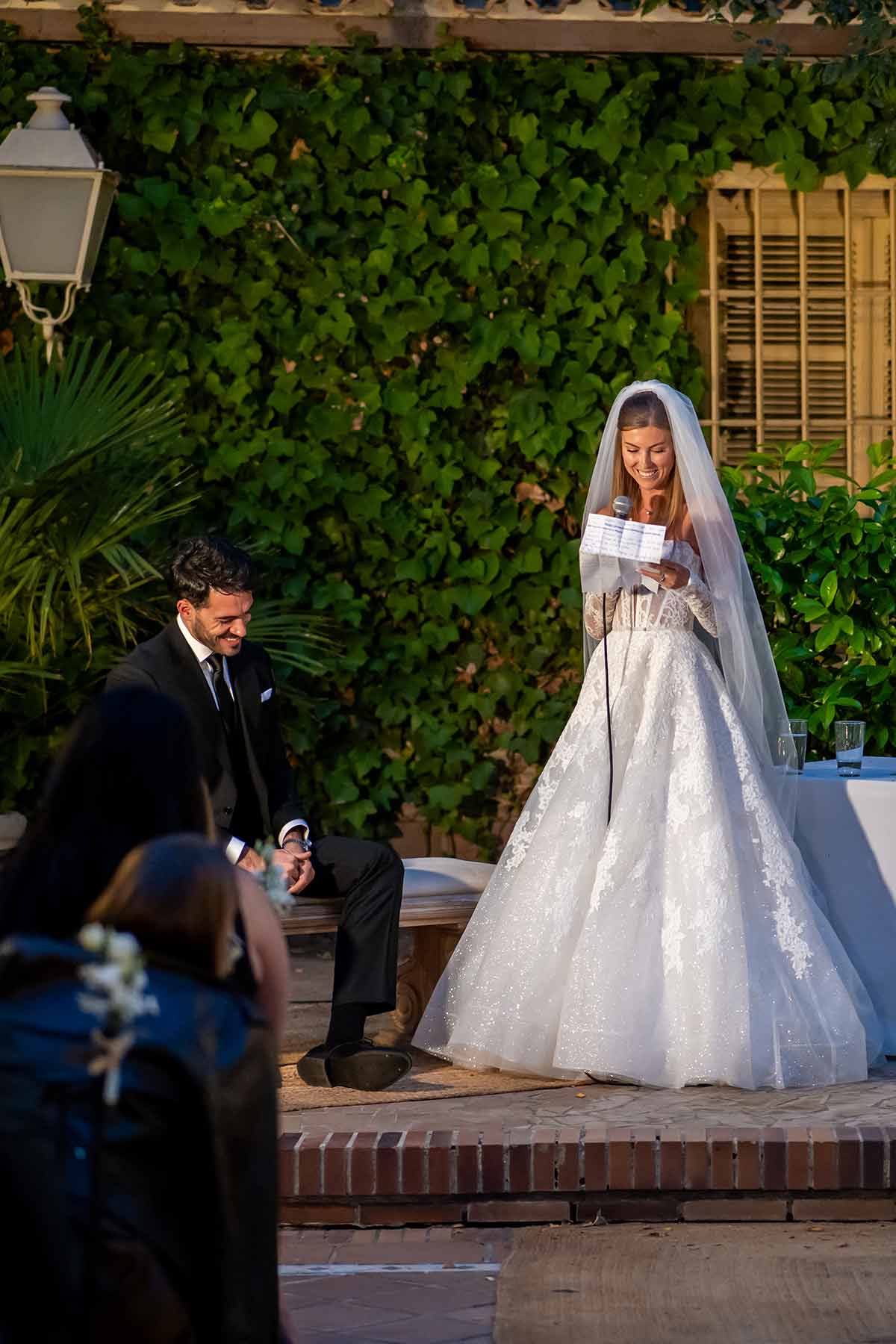 Ceremonia discurso novia