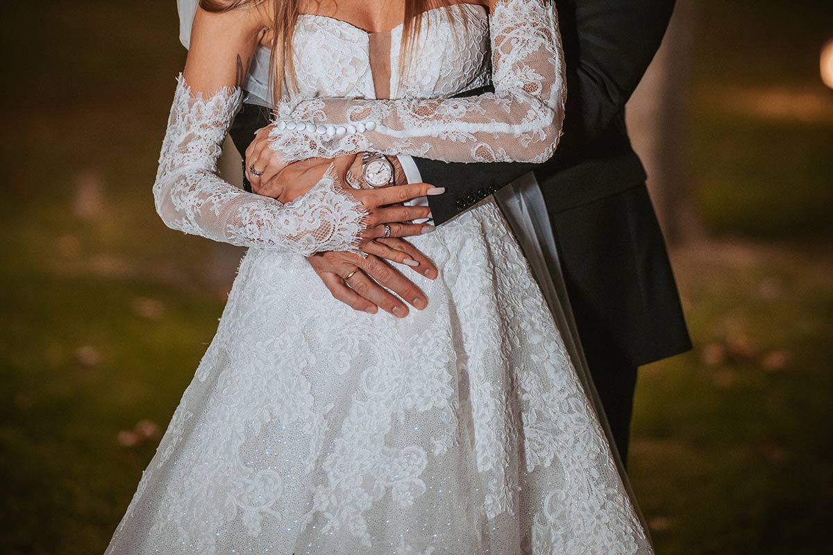 Detalle vestido de novia