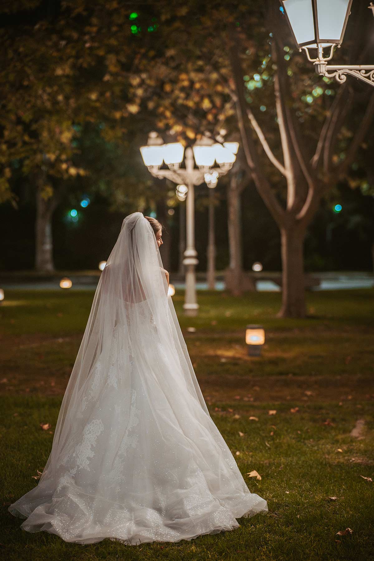 Vestido de novia velo